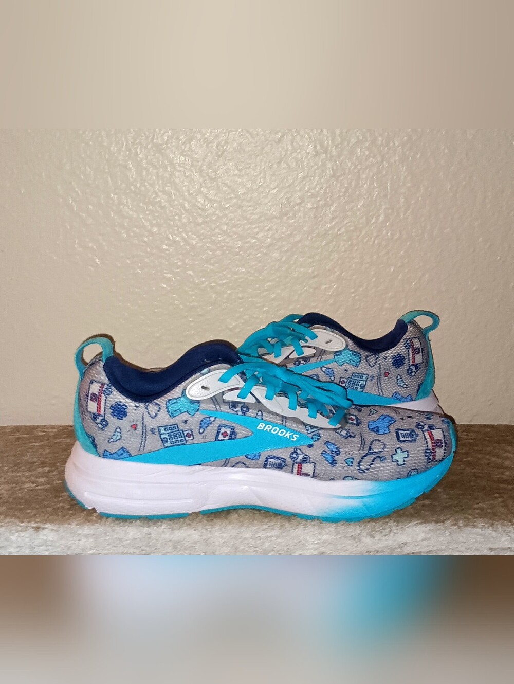 Brooks Trace 4 Hero Grey/Blue - Picture 3 of 8